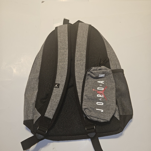 Nike Air Jordan KIDS Backpack SCHOOL BAG Pencil Case GREY